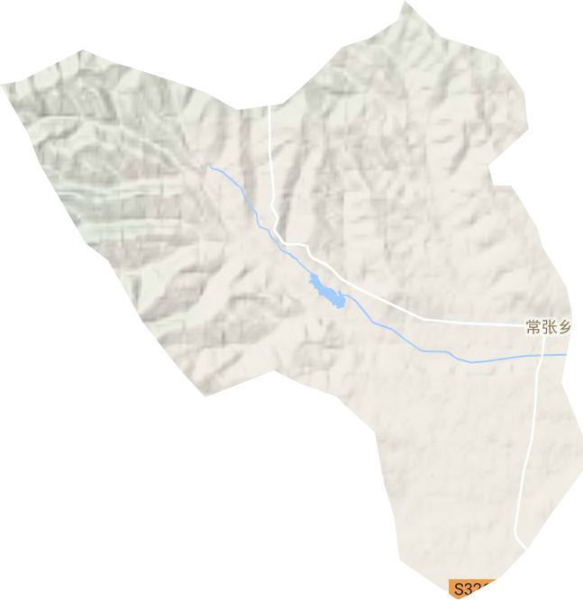 常张乡地形地图