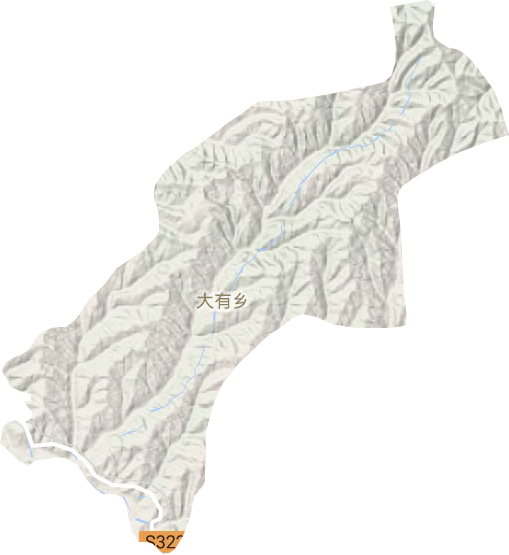 大有乡地形地图