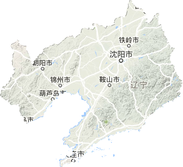 辽宁省地形地图