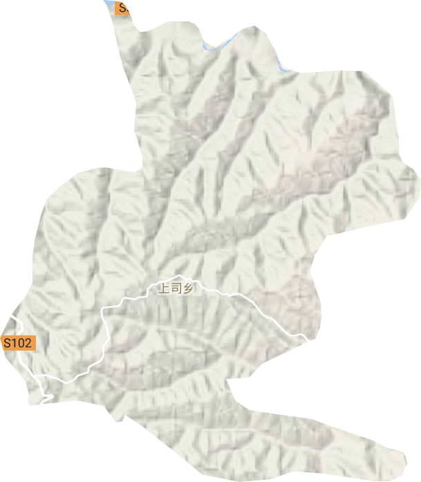 上司乡地形地图