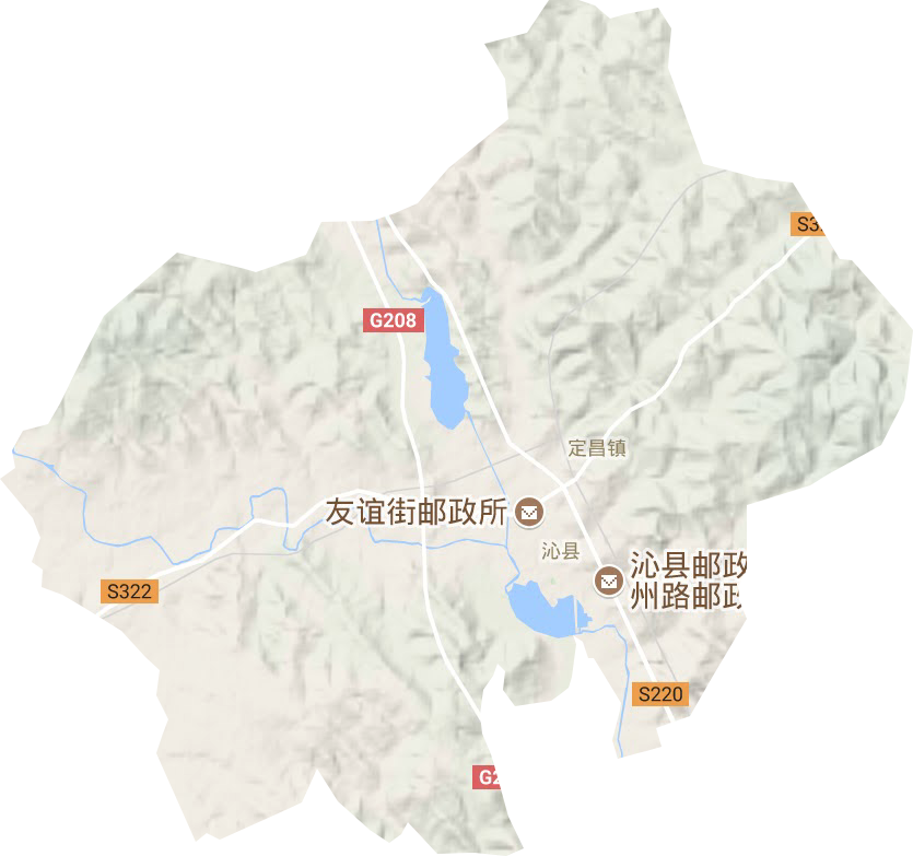定昌镇地形地图