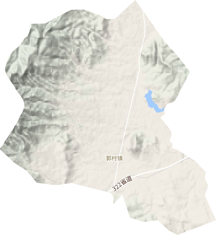 郭村镇地形地图