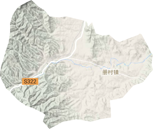 册村镇地形地图