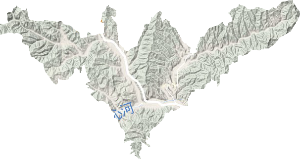 郭道镇地形地图