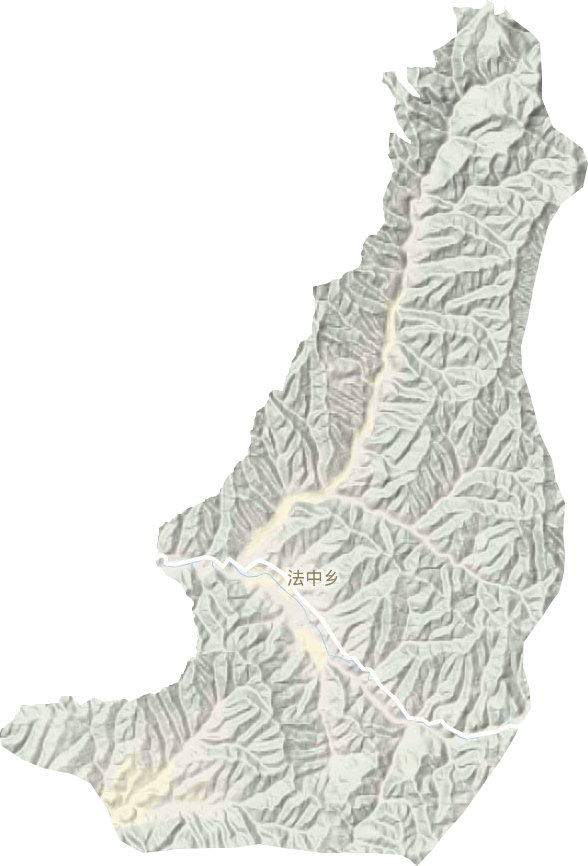 法中乡地形地图