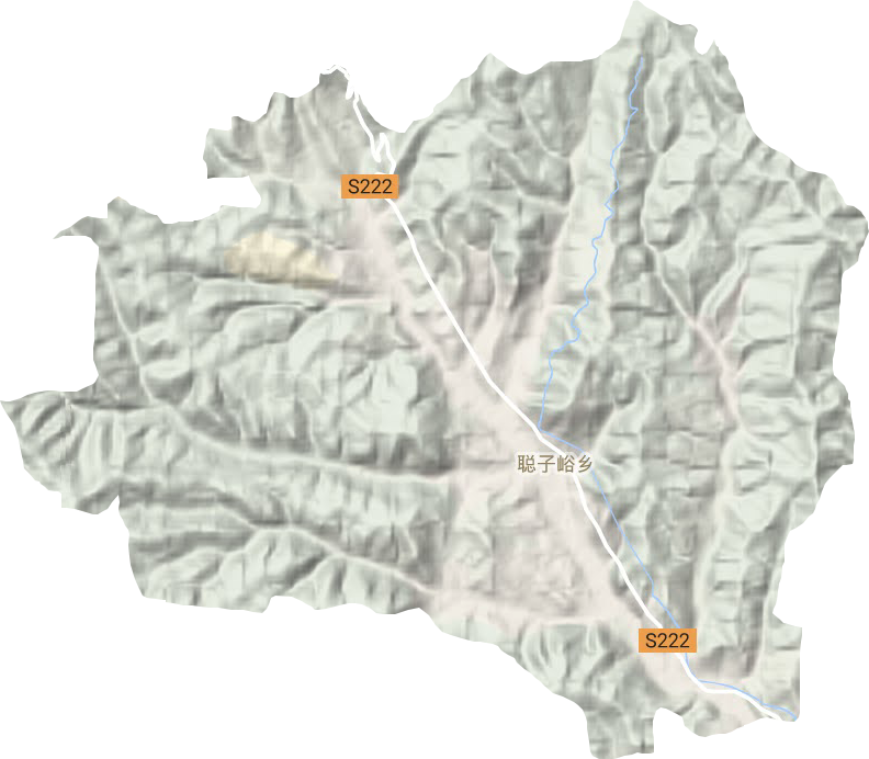 聪子峪乡地形地图