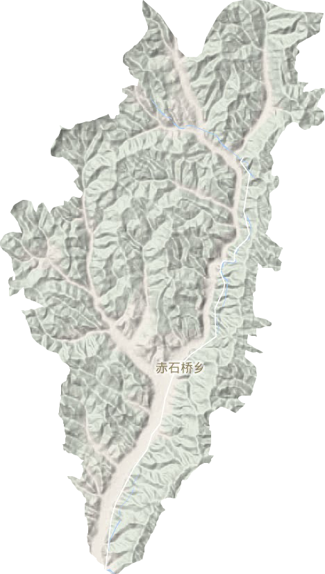 赤石桥乡地形地图