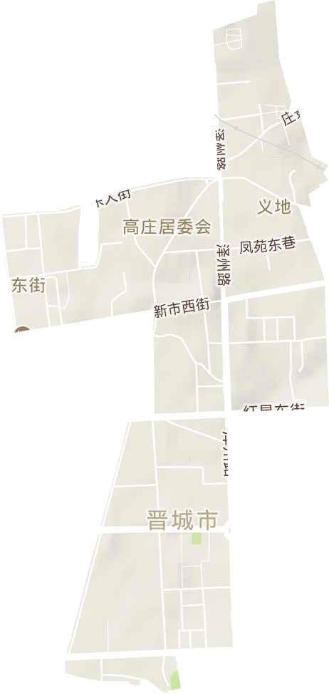 东街街道地形地图