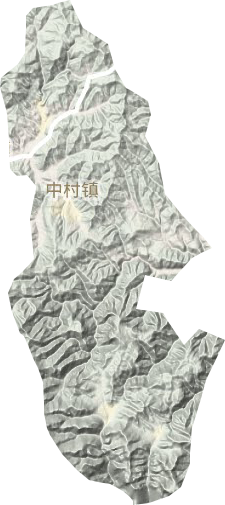 中村镇地形地图