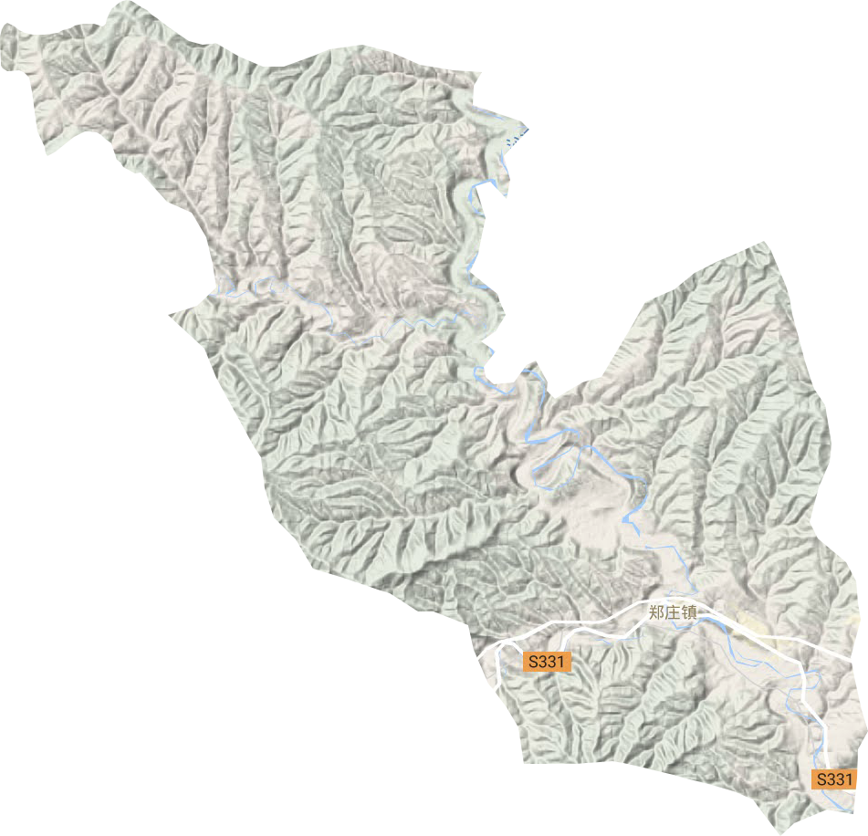 郑庄镇地形地图