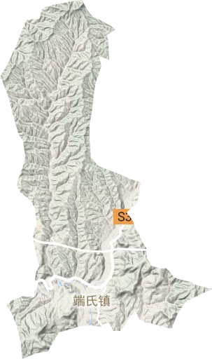 端氏镇地形地图