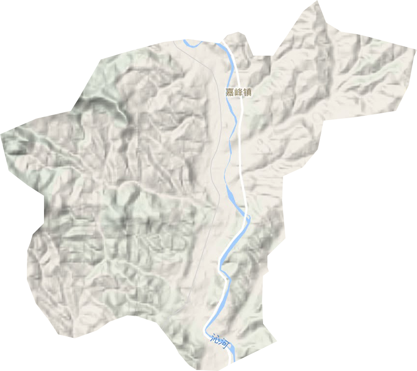 嘉峰镇地形地图