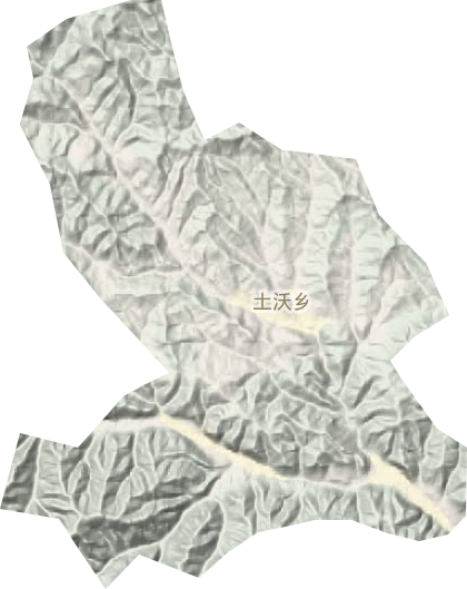 土沃乡地形地图