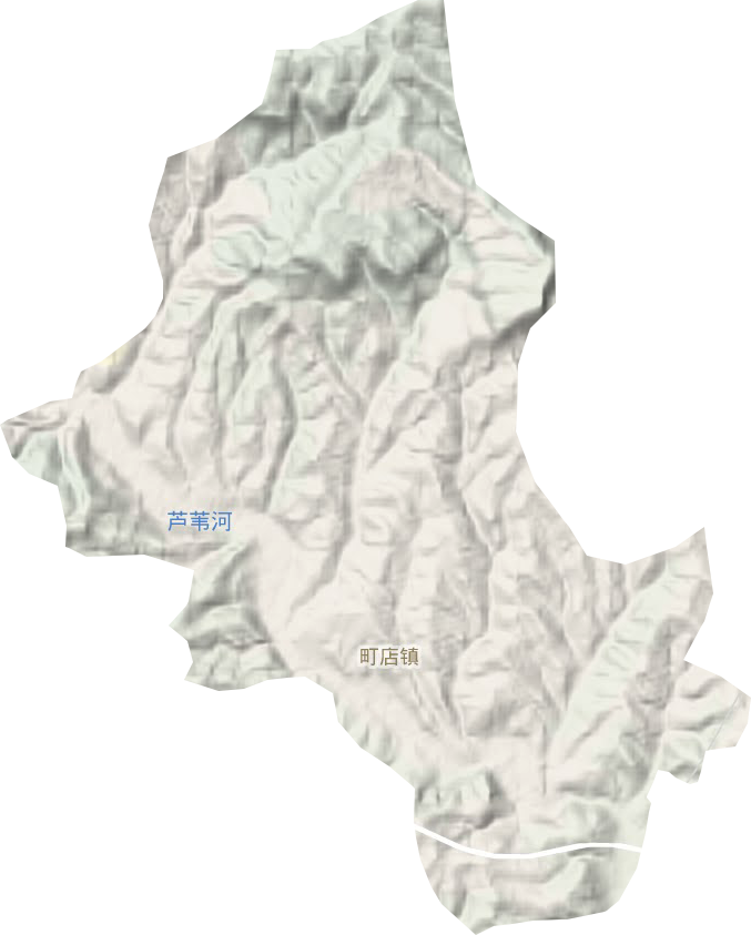 町店镇地形地图