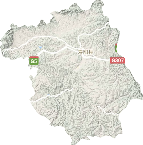 寿阳县地形地图