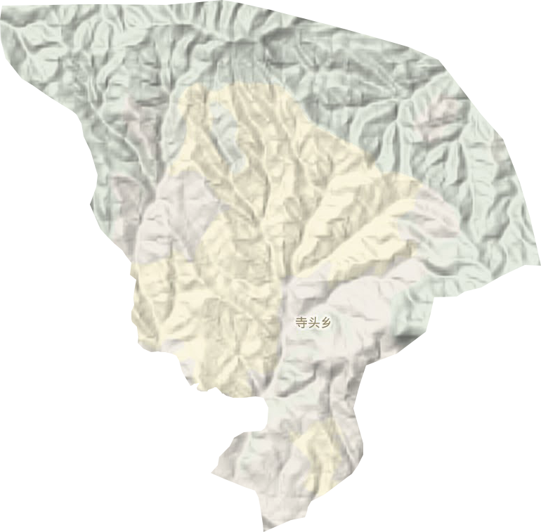 寺头乡地形地图