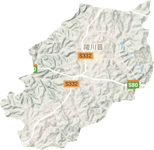 崇文镇地形地图