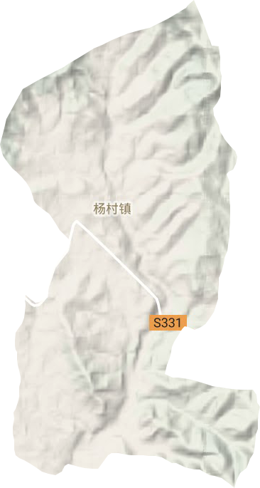杨村镇地形地图
