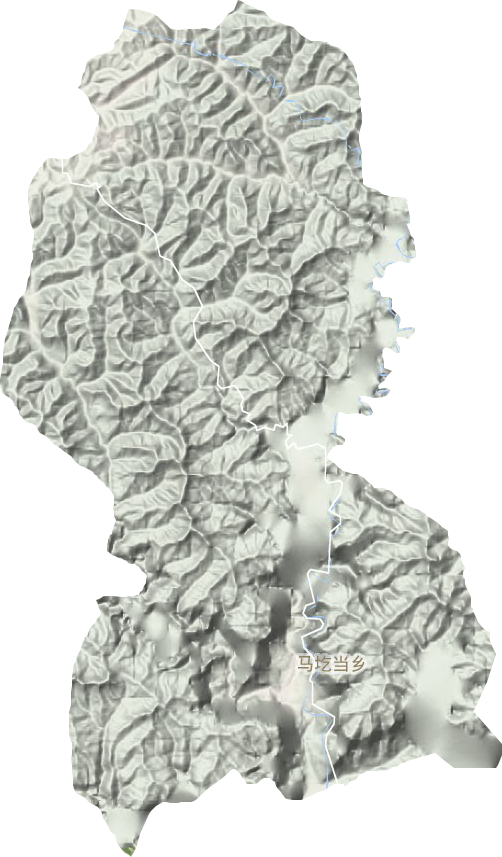 马圪当乡地形地图