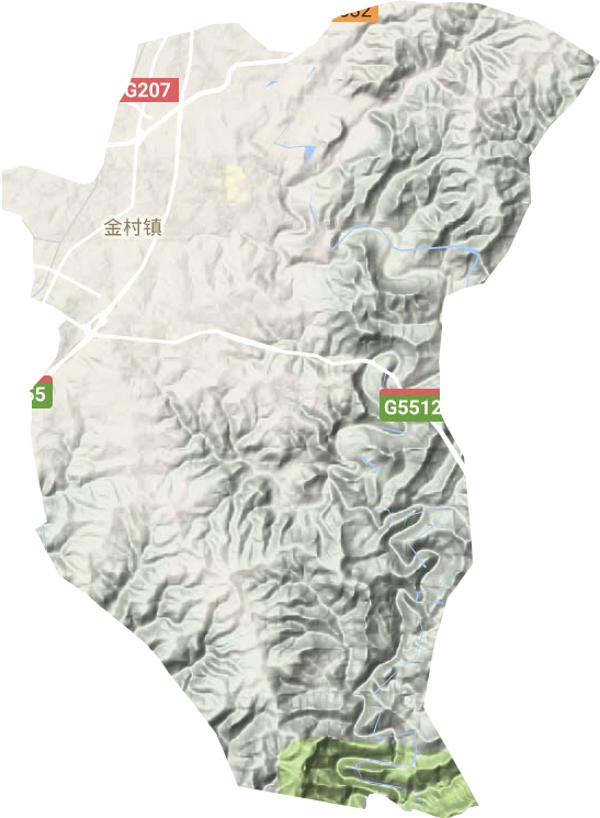 金村镇地形地图