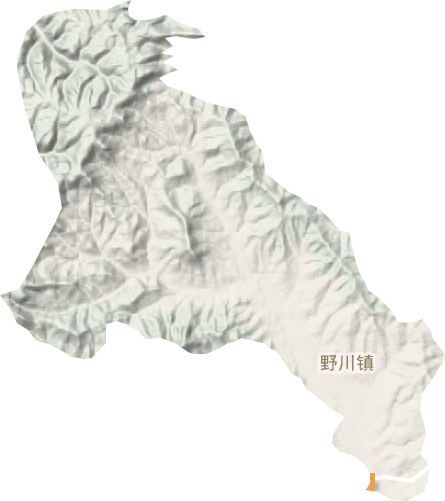 野川镇地形地图