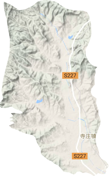 寺庄镇地形地图