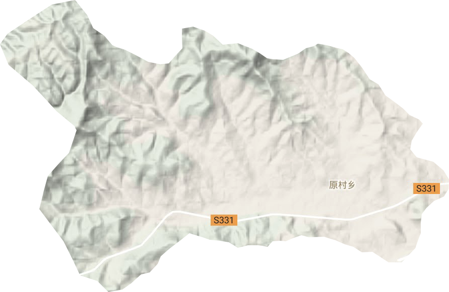 原村乡地形地图