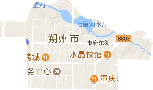 北城街道地形地图
