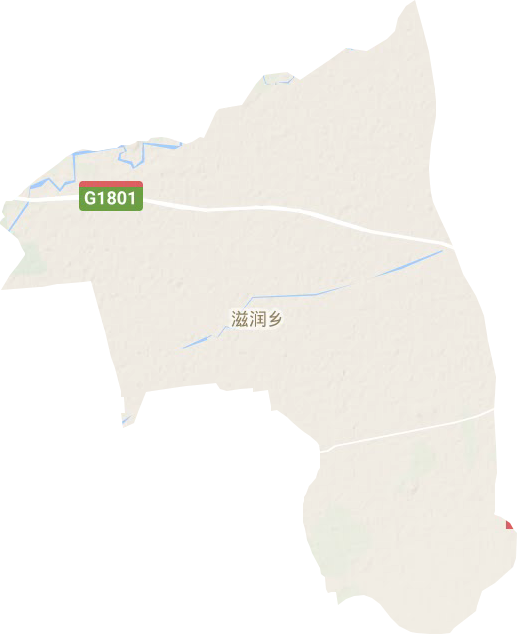 滋润乡地形地图