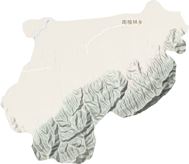 南榆林乡地形地图