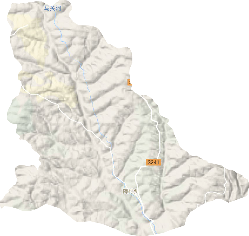 陶村乡地形地图