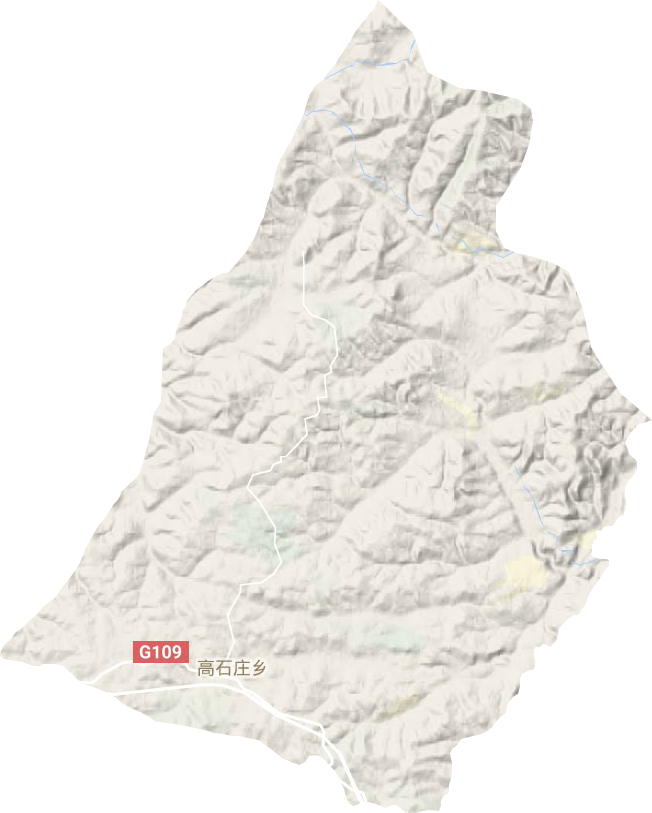 高石庄乡地形地图