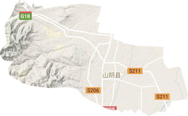 岱岳镇地形地图