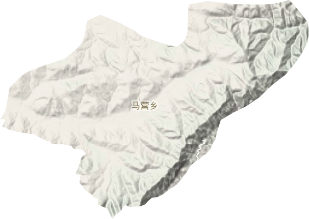 马营乡地形地图