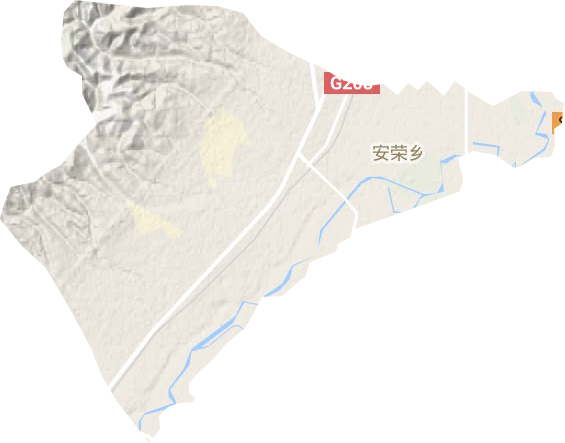 安荣乡地形地图