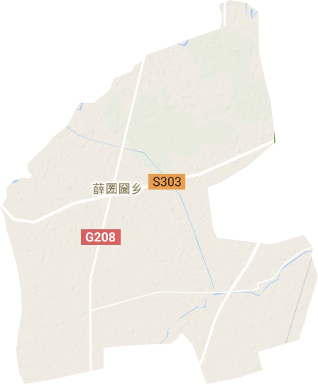 薛圐圙乡地形地图