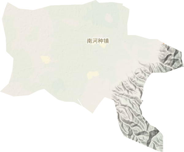 南河种镇地形地图