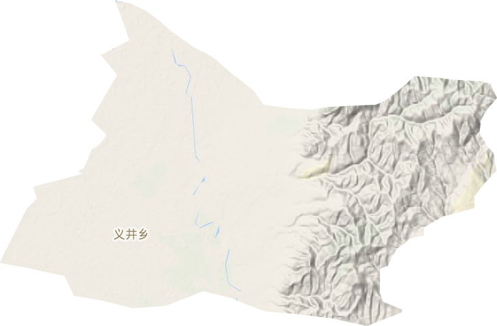 义井乡地形地图