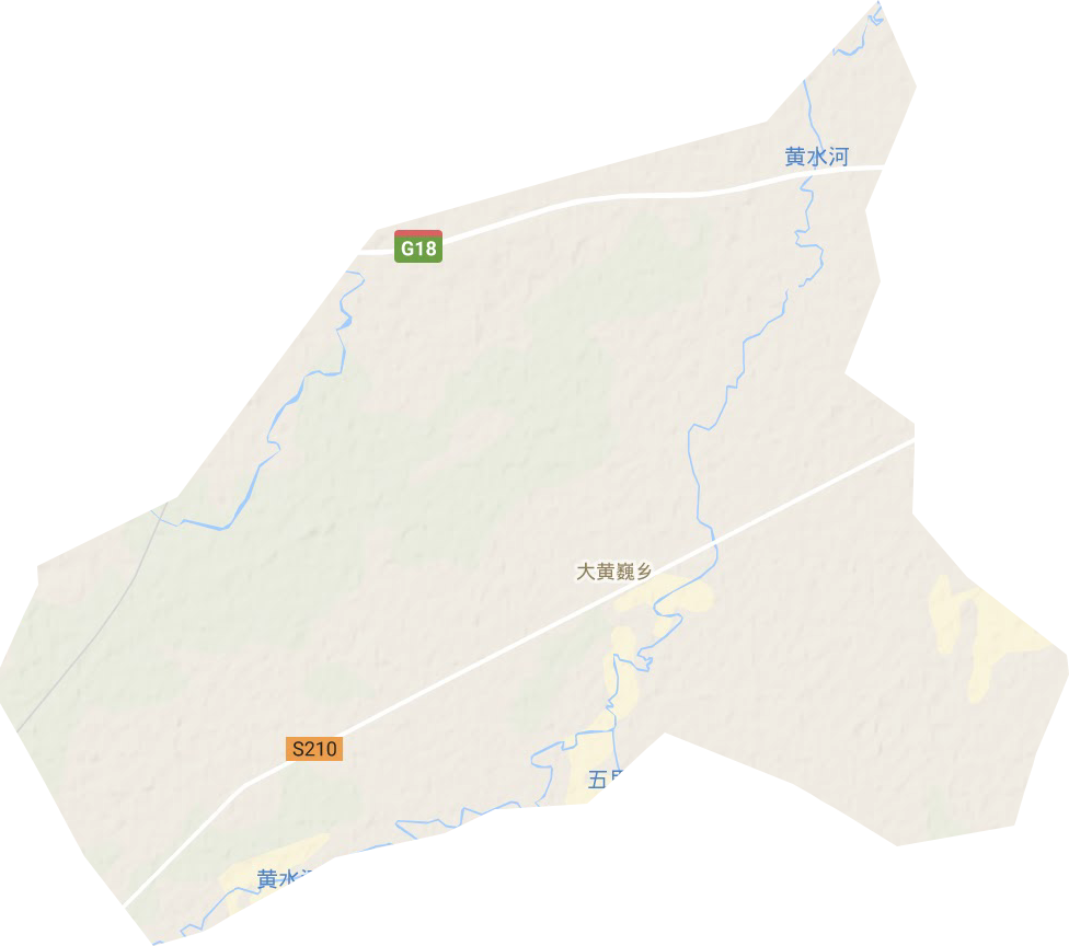 大黄巍乡地形地图