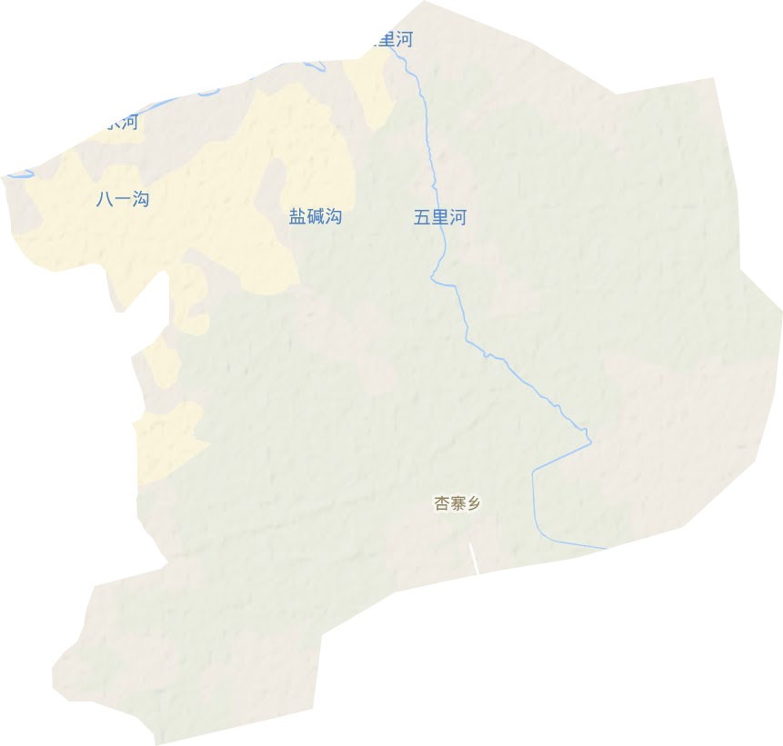 杏寨乡地形地图