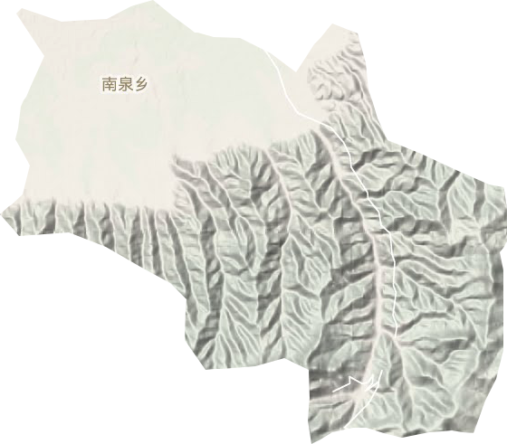 南泉乡地形地图