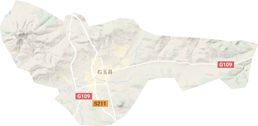 新城镇地形地图
