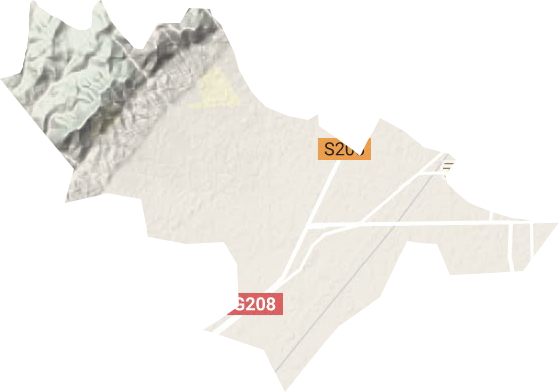 何家堡乡地形地图