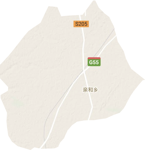 亲和乡地形地图