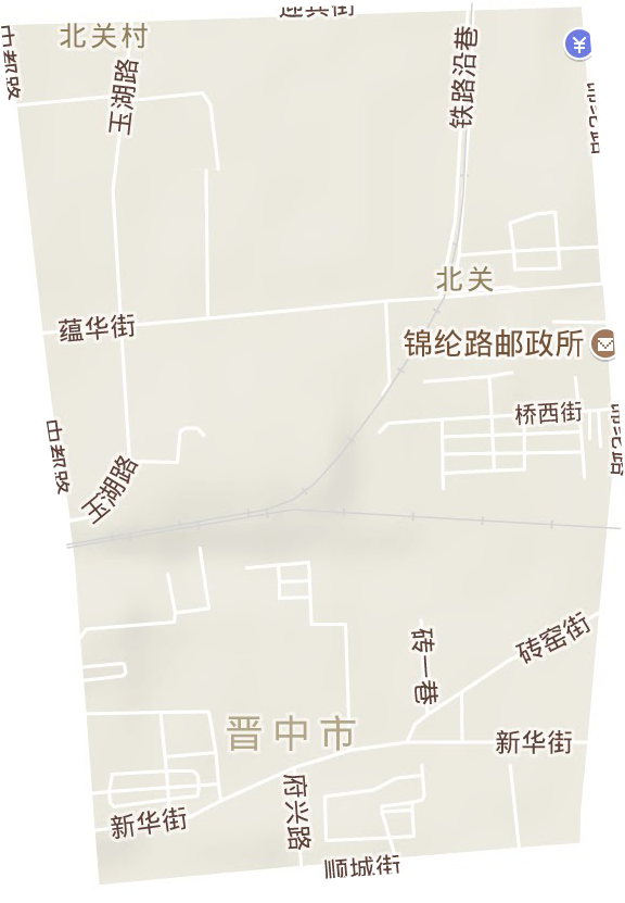 北关街道地形地图
