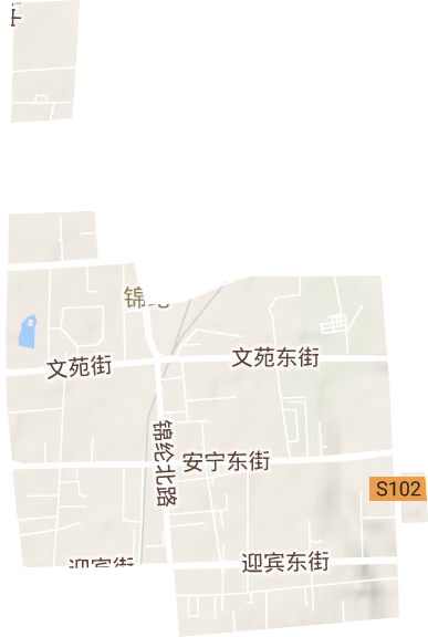 锦纶街道地形地图
