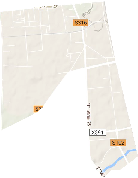 路西街道地形地图