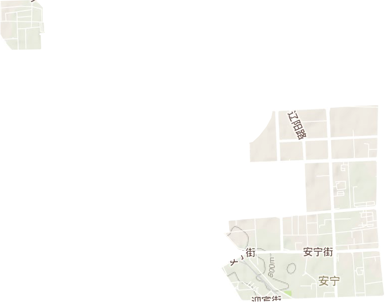 安宁街道地形地图