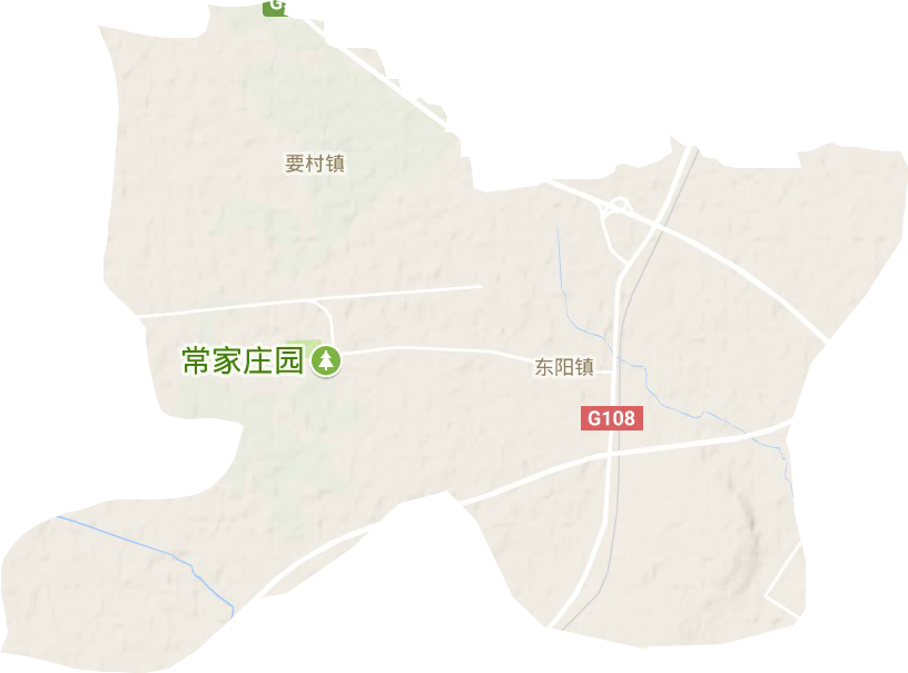 东阳镇地形地图