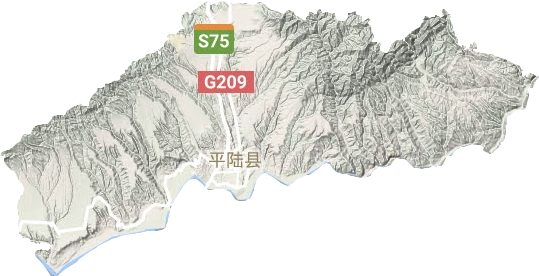 平陆县地形地图